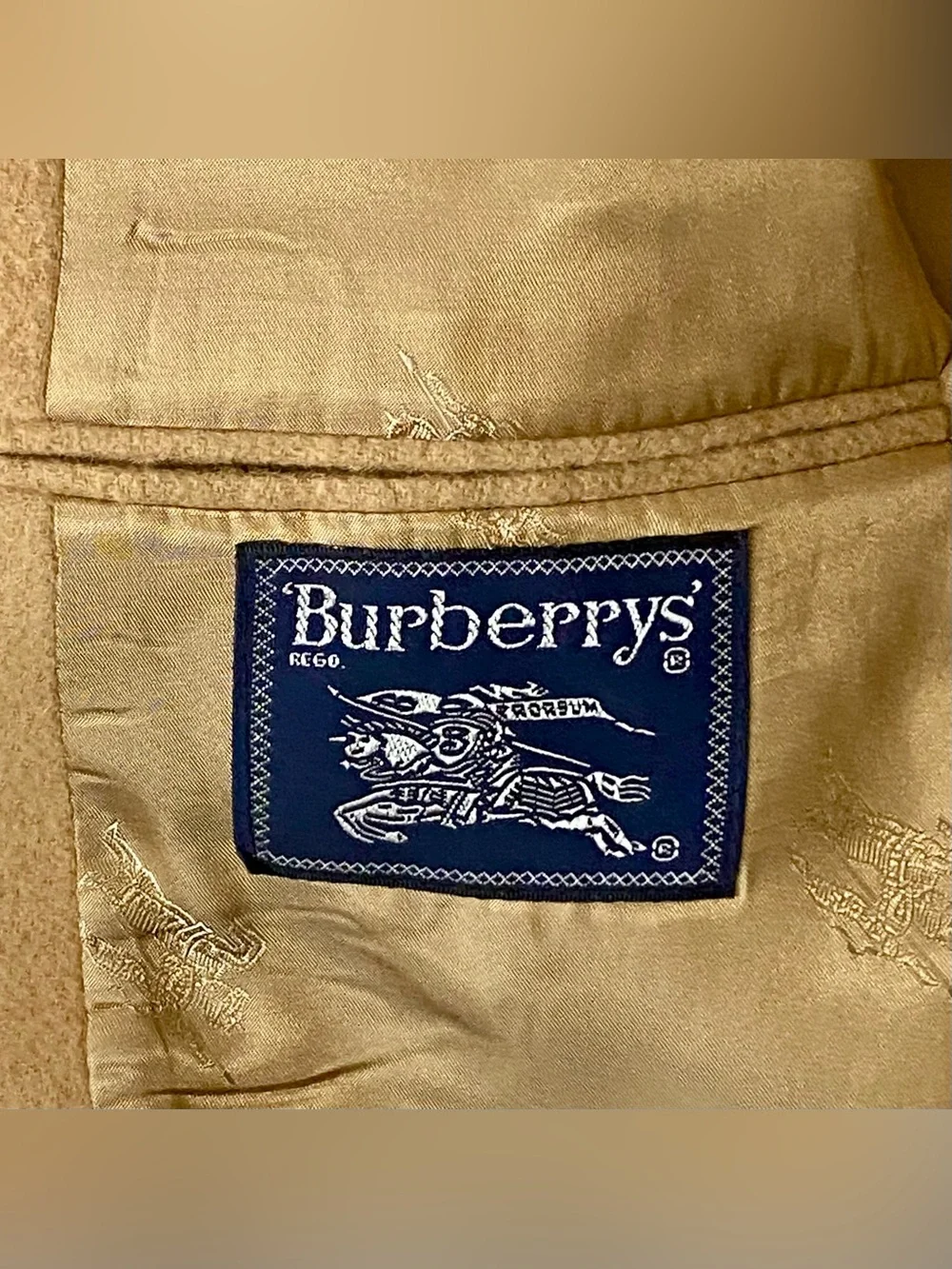 Vintage Burberrys Men’s Pure Camel Hair Tan Sports Jacket Blazer USA Size 42L